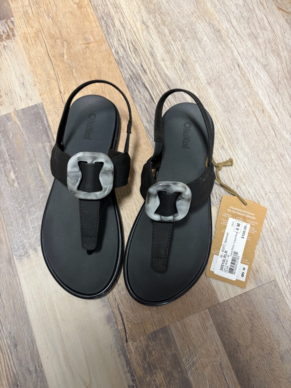 Olu Kai Black Women's Sandals NWT